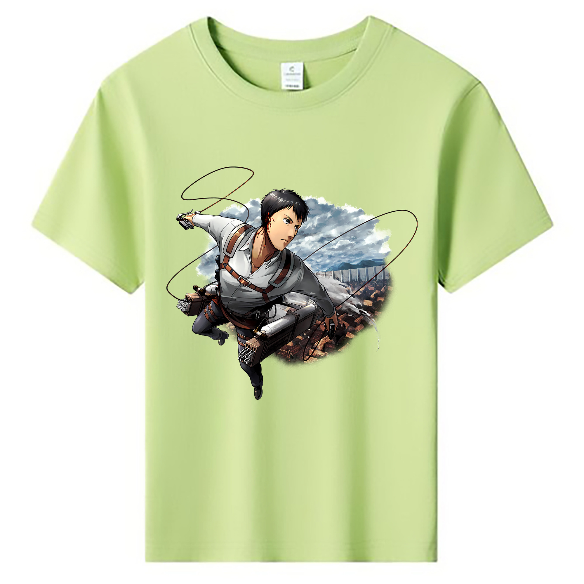 （画像用） 進撃の巨人 ベルトルト・フーバー Attack on Titan Bertholdt Hoover 綿100％キッズTシャツ（フロントプリント）